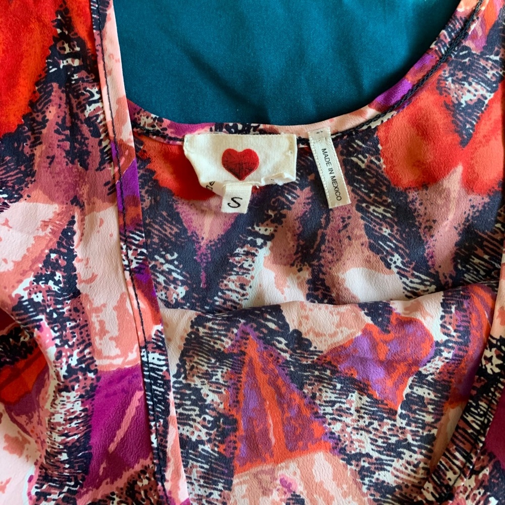 Geometric Pattern Blouse - image 2